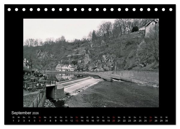 Produktbild: Sch&ouml;nheit an der Moldau - Cesky Krumlov (Tischkalender 2026 DIN A5 quer), CALVENDO Monatskalender