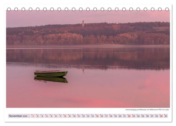 Produktbild: M&ouml;hnesee - das westf&auml;lische Meer (Tischkalender 2026 DIN A5 quer), CALVENDO Monatskalender