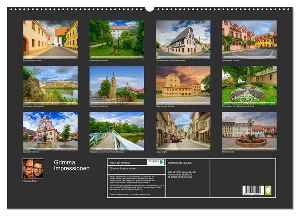 Produktbild: Grimma Impressionen (Wandkalender 2026 DIN A2 quer), CALVENDO Monatskalender