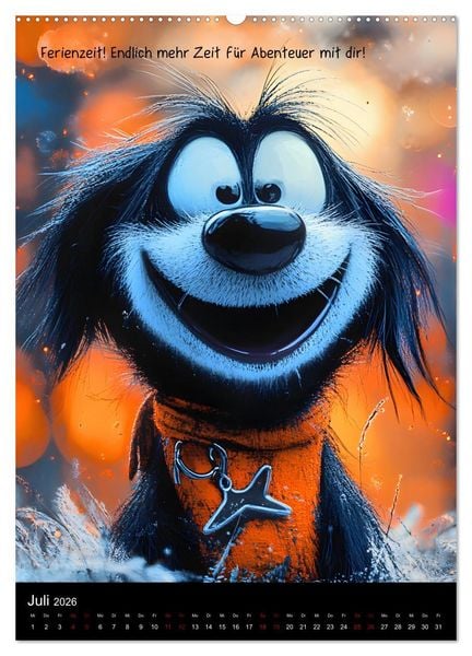 Produktbild: Good morning dog (Wandkalender 2026 DIN A2 hoch), CALVENDO Monatskalender
