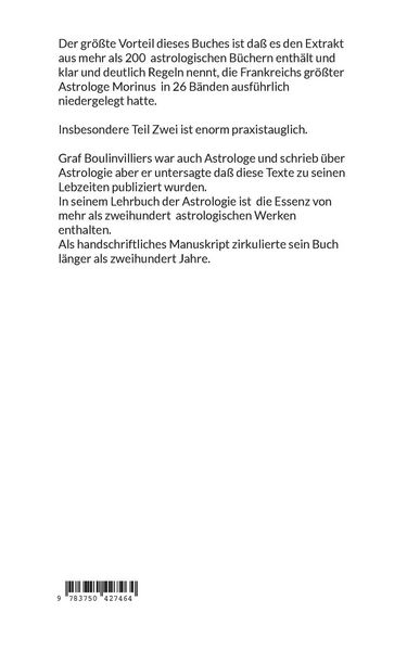 Produktbild: Graf Henry Boulainvilliers Lehrbuch der Astrologie