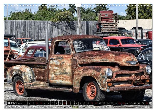 Produktbild: Florida Junk Cars (Wandkalender 2026 DIN A3 quer), CALVENDO Monatskalender