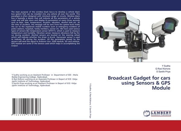 Produktbild: Broadcast Gadget for cars using Sensors & GPS Module
