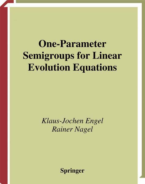 Produktbild: One-Parameter Semigroups for Linear Evolution Equations