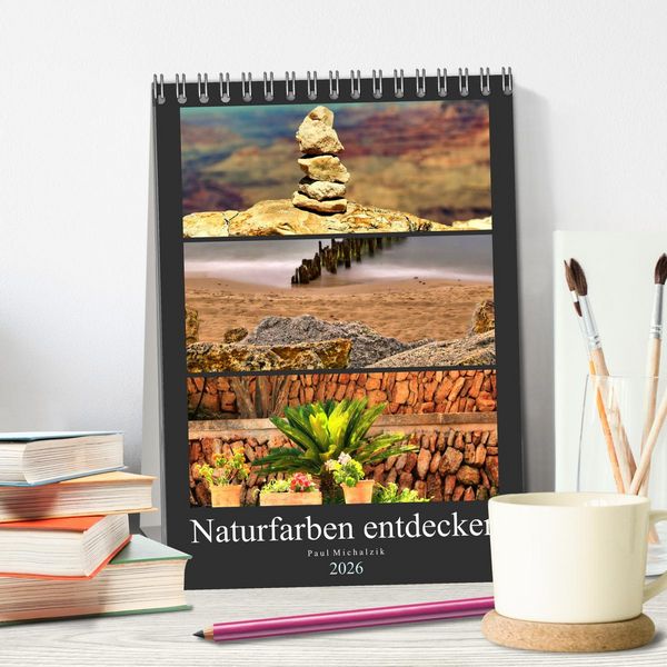 Produktbild: Naturfarben entdecken (Tischkalender 2026 DIN A5 hoch), CALVENDO Monatskalender