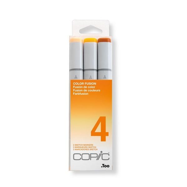 Produktbild: Copic Pinselmarker Set Sketch Color Fusion 4 3 St&uuml;ck