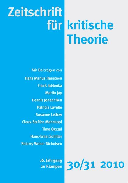 Produktbild: Zeitschrift f&uuml;r kritische Theorie / Zeitschrift f&uuml;r kritische Theorie, Heft 30/31