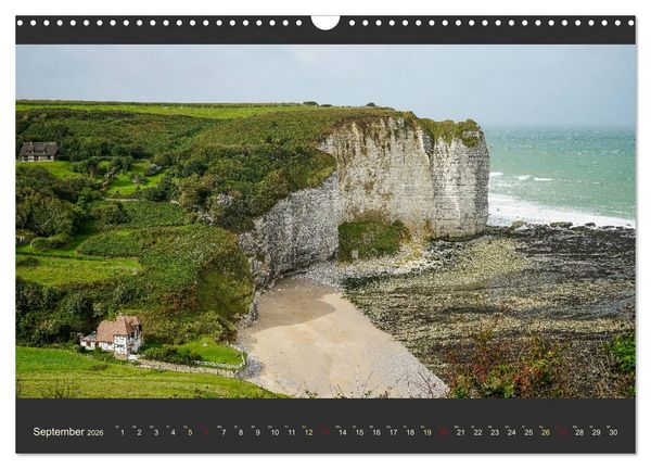 Produktbild: Normandie - Raue K&uuml;ste und malerische Hafenst&auml;dte (Wandkalender 2026 DIN A3 quer), CALVENDO Monatskalender