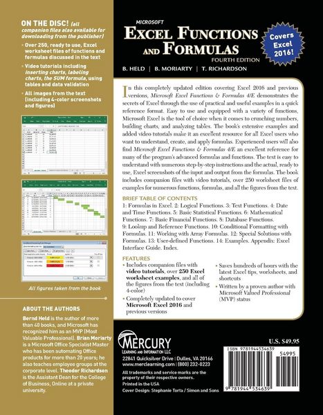 Produktbild: Microsoft Excel Functions and Formulas