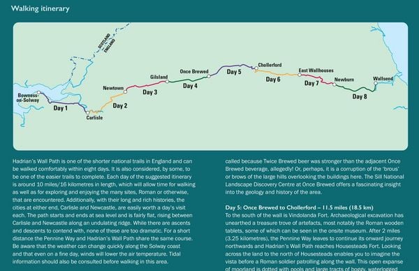 Produktbild: Hadrian's Wall Path National Trail Map