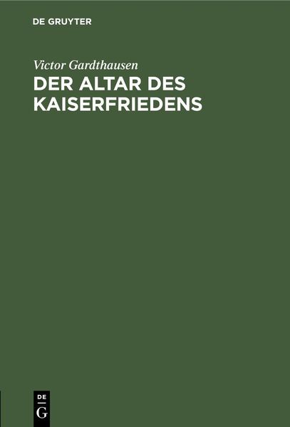 Produktbild: Der Altar des Kaiserfriedens