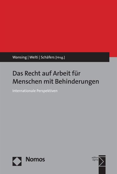 Produktbild: Das Recht auf Arbeit f&uuml;r Menschen mit Behinderungen