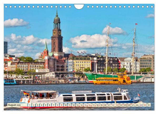 Produktbild: Hamburg - meine Stadt mit viel Herz (Wandkalender 2026 DIN A4 quer), CALVENDO Monatskalender