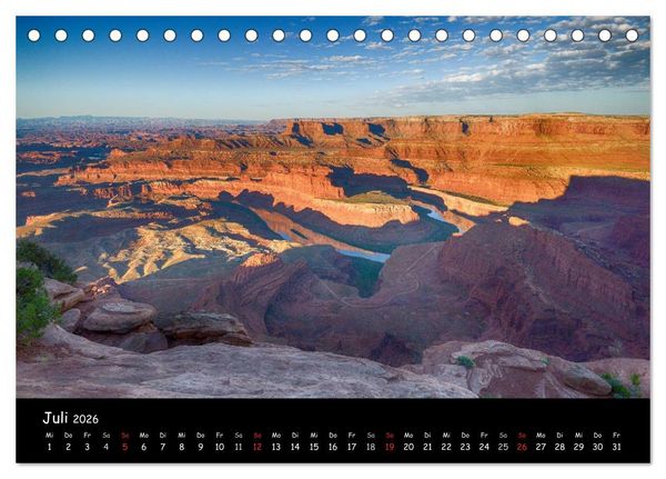 Produktbild: Traumlandschaften im Westen der USA (Tischkalender 2026 DIN A5 quer), CALVENDO Monatskalender