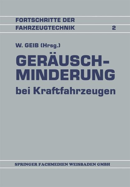 Produktbild: Ger&auml;uschminderung bei Kraftfahrzeugen