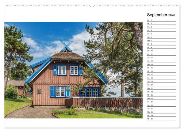 Produktbild: Nida - Perle am Kurischen Haff (hochwertiger Premium Wandkalender 2026 DIN A2 quer), Kunstdruck in Hochglanz