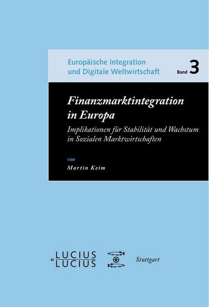 Produktbild: Finanzmarktintegration in Europa