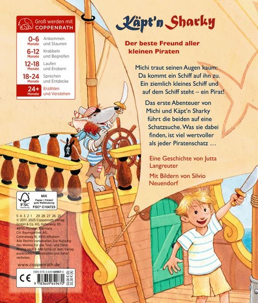 Produktbild: Die gro&szlig;e Schatzsuche - K&auml;pt'n Sharky (Pappbilderbuch)