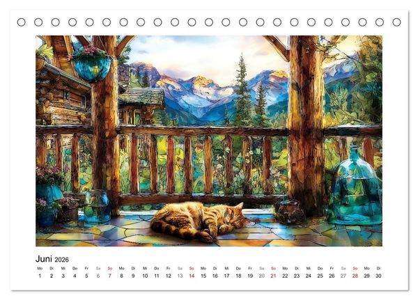 Produktbild: Die Farben der Berge (Tischkalender 2026 DIN A5 quer), CALVENDO Monatskalender