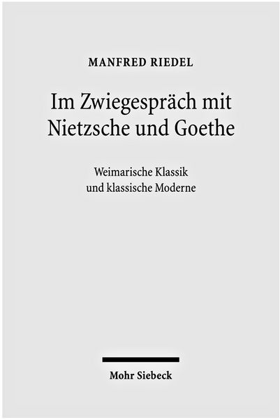 Produktbild: Im Zwiegespr&auml;ch mit Nietzsche und Goethe
