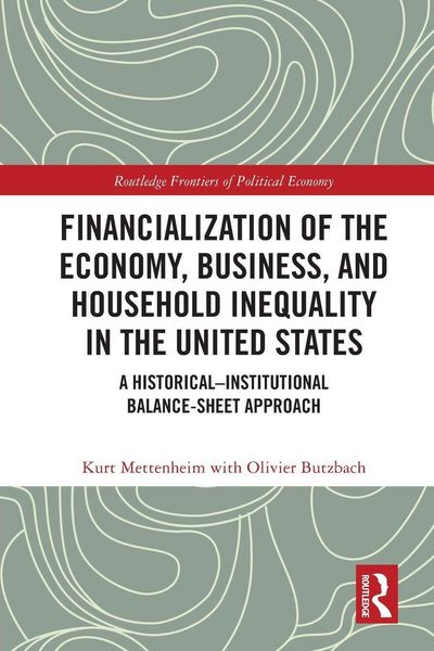 Produktbild: Financialization of the Economy, Business, and Household Inequality in the United States