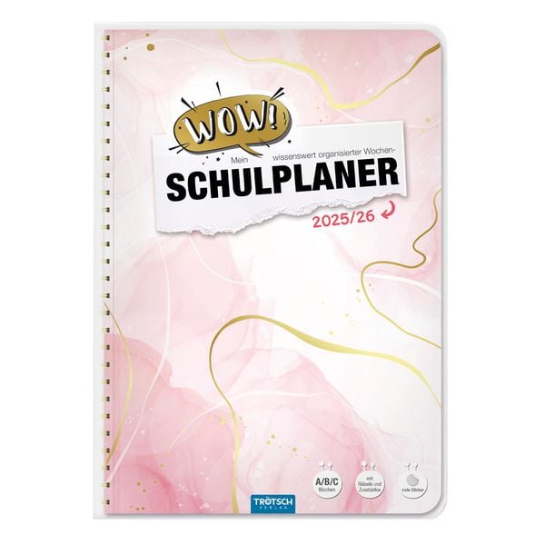 Produktbild: Tr&ouml;tsch Schulplaner WOW Marble 25/26