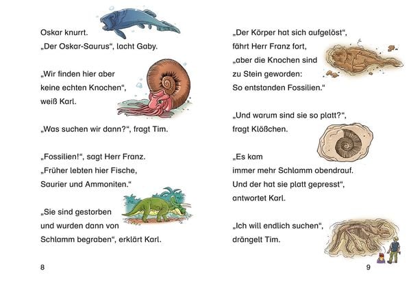 TKKG Junior, Bücherhelden 1. Klasse, Verschwundene Dinos