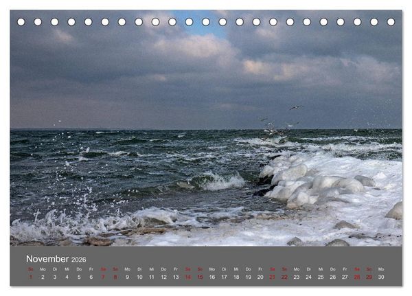 Produktbild: L&uuml;becker Bucht - Travem&uuml;nde - Niendorf - Timmendorf (Tischkalender 2026 DIN A5 quer), CALVENDO Monatskalender