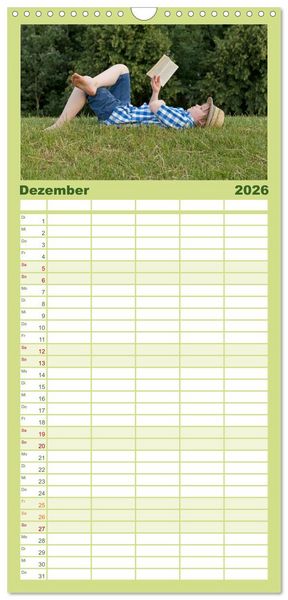 Produktbild: Familienplaner 2026 - Wir lieben die Natur! mit 5 Spalten (Wandkalender, 21 x 45 cm) CALVENDO
