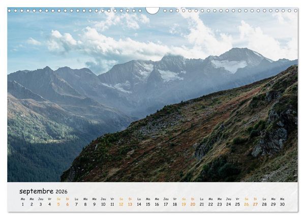 Produktbild: Sc&egrave;nes de cimes (Calendrier mural 2026 DIN A3 vertical), CALVENDO calendrier mensuel