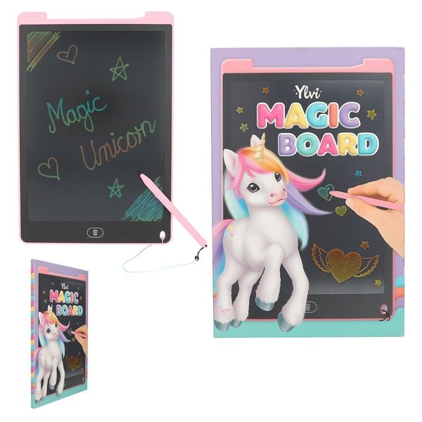 Depesche 12426 Ylvi-Magic Scratch Book avec 20 pages de motifs fantastiques, livret avec dégradé de couleurs et stylo à gratter Depesche 12426 Ylvi-Magic Scratch Book avec 20 pages de motifs fantastiques, livret avec dégradé de couleurs et stylo à gratter