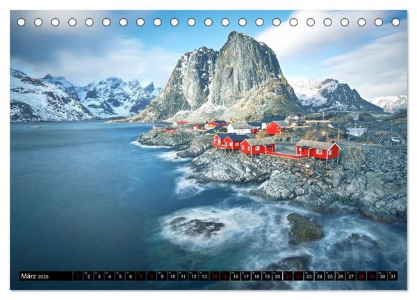 Produktbild: Lofoten Inselzauber (Tischkalender 2026 DIN A5 quer), CALVENDO Monatskalender