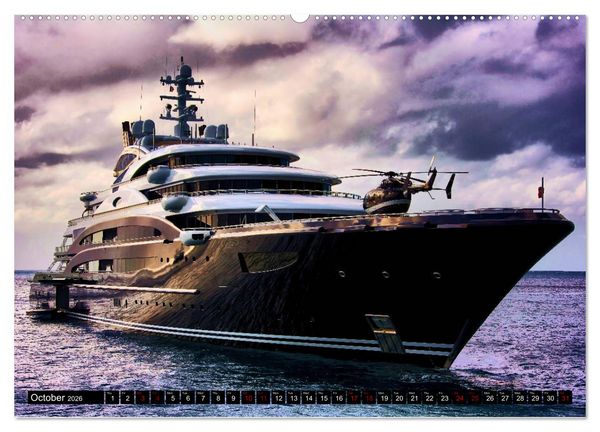 Produktbild: SUPERYACHTS (High Quality Premium Wall Calendar 2026 DIN A2 landscape),CALVENDO 12 Month Wall Calendar