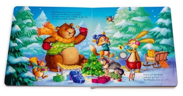Produktbild: Was klingt so sch&ouml;n im Weihnachtswald? Ein Soundbuch mit 4 Instrumenten