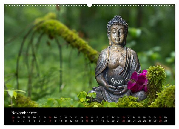 Produktbild: SPIRIT OF ZEN Meditation (hochwertiger Premium Wandkalender 2026 DIN A2 quer), Kunstdruck in Hochglanz