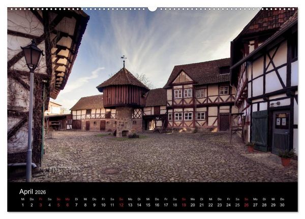 Produktbild: Fachwerk - wie aus einer anderen Zeit (hochwertiger Premium Wandkalender 2026 DIN A2 quer), Kunstdruck in Hochglanz