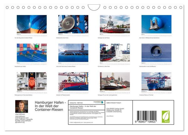 Produktbild: Hamburger Hafen - In der Welt der Container-Riesen (Wandkalender 2026 DIN A4 quer), CALVENDO Monatskalender