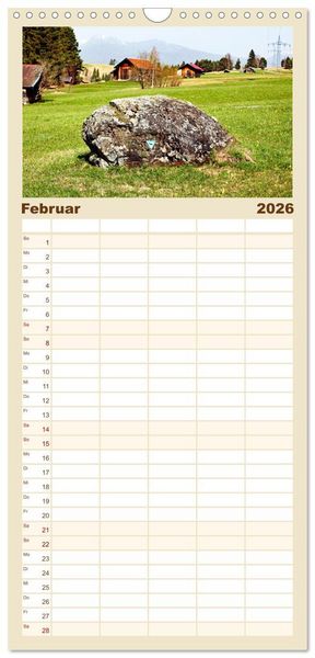 Produktbild: Familienplaner 2026 - Rund um Mittenwald mit 5 Spalten (Wandkalender, 21 x 45 cm) CALVENDO