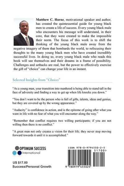 Produktbild: Choices: The Young Black Man's Guide to Successful Living
