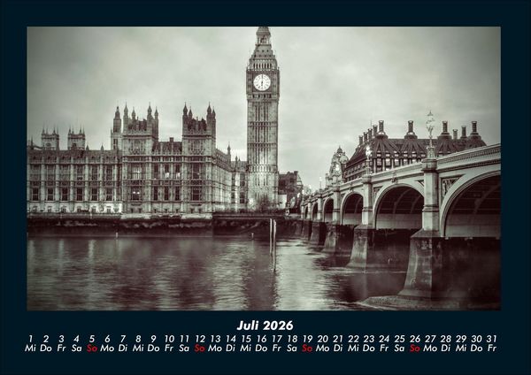 Produktbild: London 2026 Fotokalender DIN A4