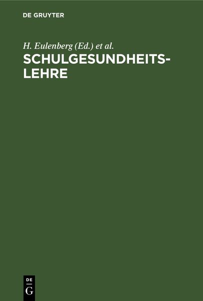 Produktbild: Schulgesundheitslehre