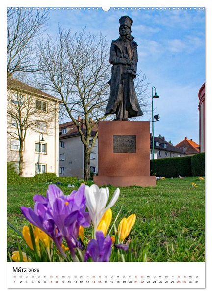 Produktbild: Darmstadt erleben! (Wandkalender 2026 DIN A2 hoch), CALVENDO Monatskalender