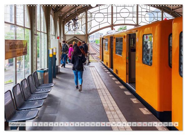 Produktbild: U-Bahn - Szenen an U-Bahnstationen in Europa und New York (hochwertiger Premium Wandkalender 2026 DIN A2 quer), Kunstdruck in Hochglanz
