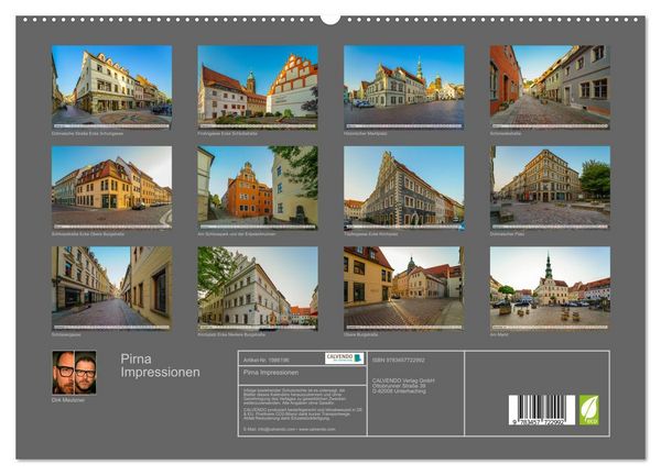 Produktbild: Pirna Impressionen (hochwertiger Premium Wandkalender 2026 DIN A2 quer), Kunstdruck in Hochglanz