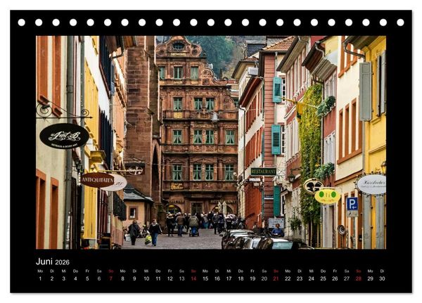 Produktbild: Heidelberg Views - Heidelberger Ansichten (Tischkalender 2026 DIN A5 quer), CALVENDO Monatskalender