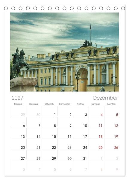 Produktbild: Tischplaner 2027 - Sankt Petersburg - "Venedig des Nordens" (A5 Tischkalender zum Aufstellen) CALVENDO