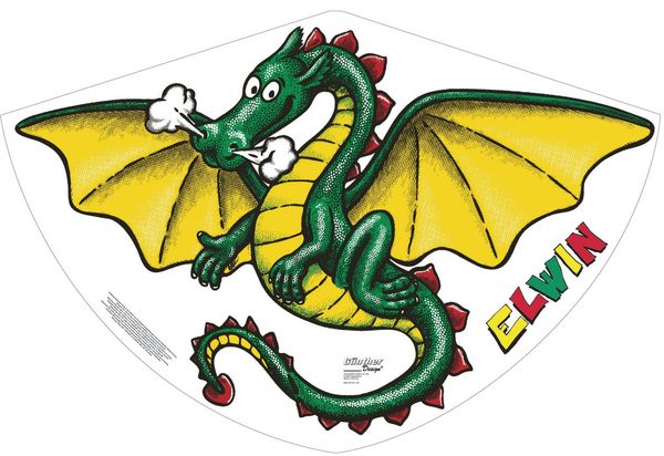 Produktbild: Drachen Elwin Drache, 92x62cm G&Uuml;NTH