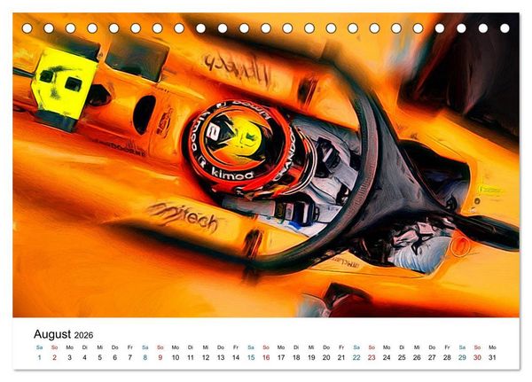 Produktbild: K&ouml;nigsklasse FORMEL 1 (Tischkalender 2026 DIN A5 quer), CALVENDO Monatskalender