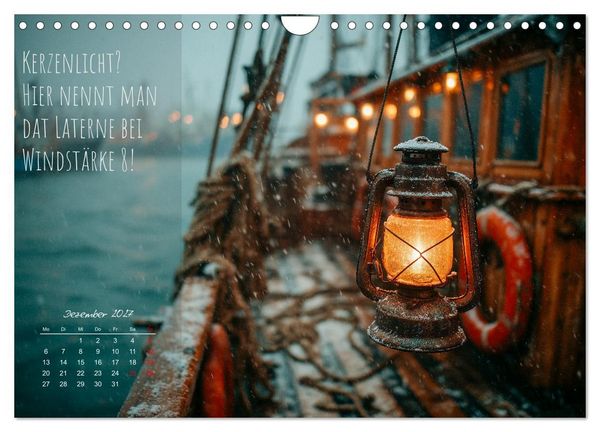 Produktbild: Moin Moin ist schon gesabbel - Norddeutscher Spr&uuml;che-Kalender (Wandkalender 2027 DIN A4 quer), CALVENDO Monatskalender