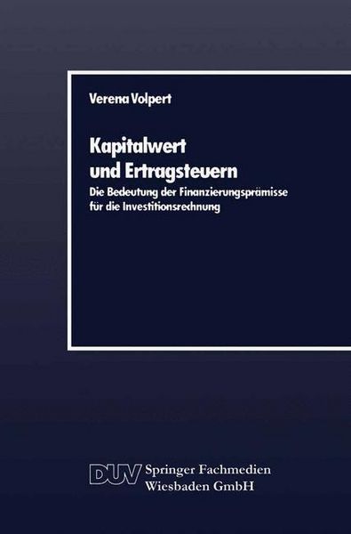Produktbild: Kapitalwert und Ertragsteuern